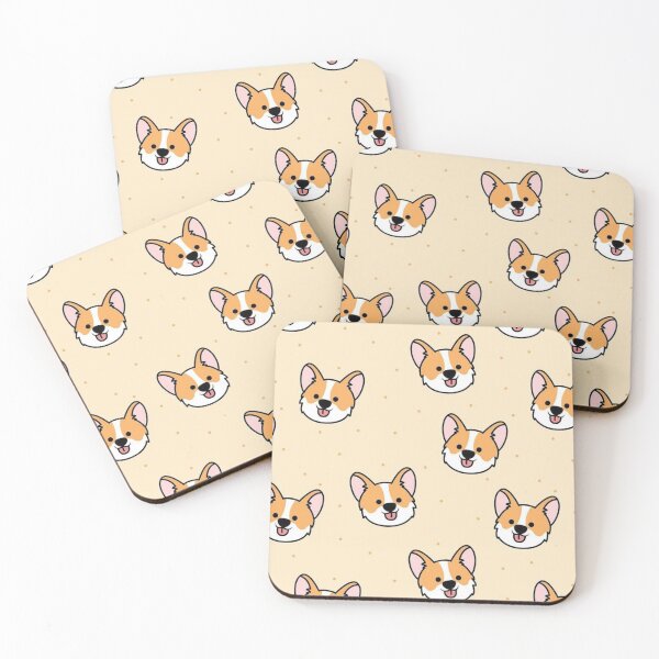 Item preview, Cute Corgi puppy smiling pattern designed and sold by MindChirp.