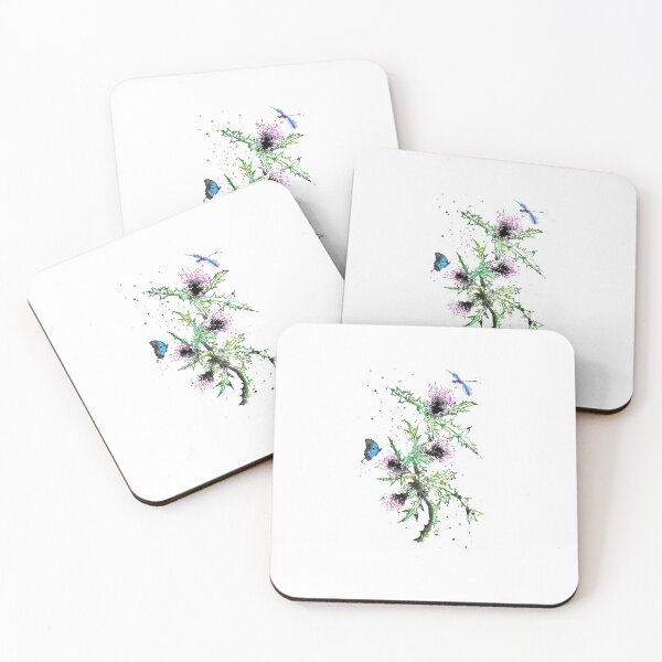 Artikelvorschau, Schottische Distel, Aquarell schottische Distel entworfen und verkauft von Rosaliartbook.