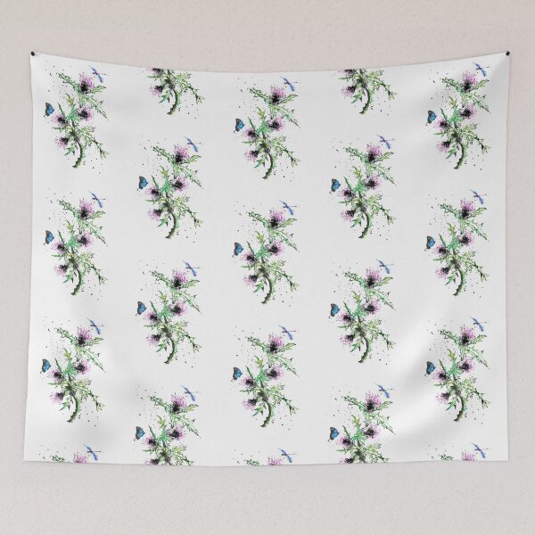Item preview, Scottish Thistle, watercolor Scottish Thistle designed and sold by Rosaliartbook.