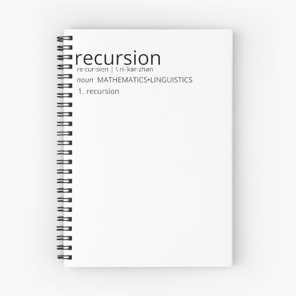Item preview, Recursion Programming Coding Funny Design designed and sold by jameskinley.