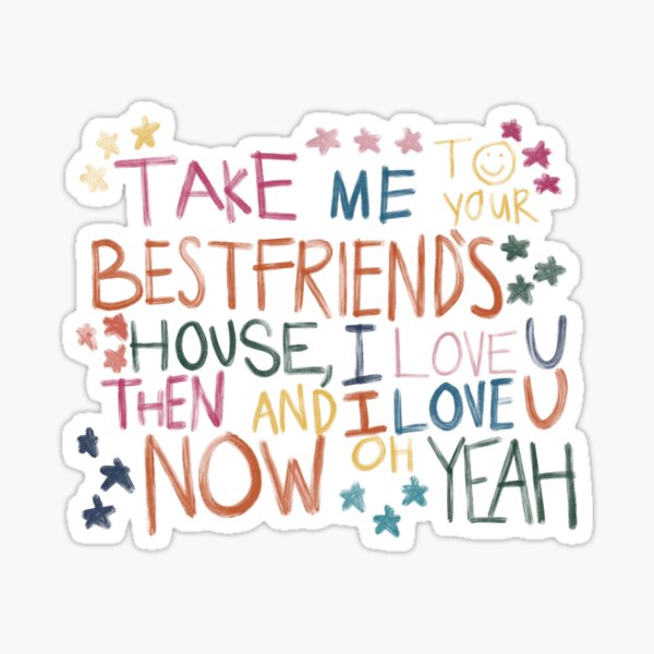 tongue tied by grouplove Sticker