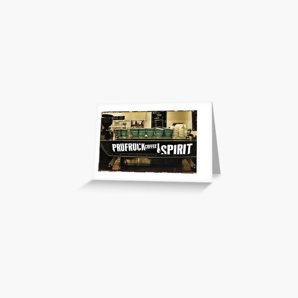 Spirit coffee machine Greeting Card