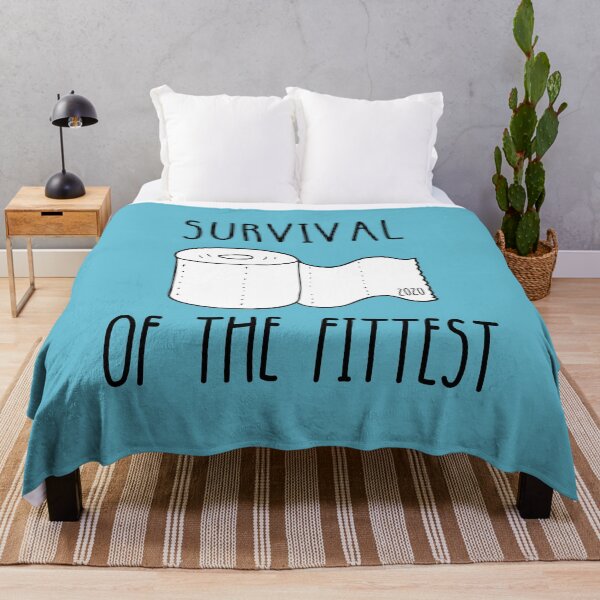Item preview, Survival of the Fittest - Toilet paper crisis T-shirt designed and sold by DebbieT68.