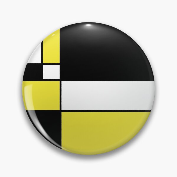 Item preview, Rectangular abstract block design - Black White Yellow designed and sold by ArticaDesign.