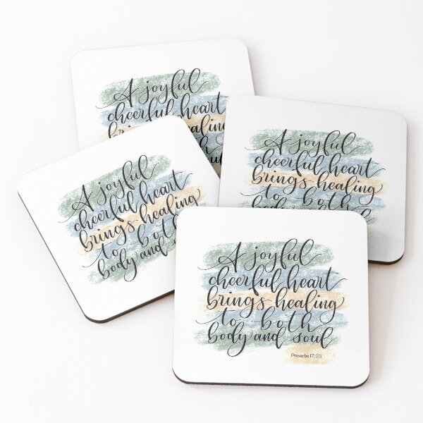 Item preview, Proverbs 17:22 Bible verse lettering designed and sold by PearlOfGod.