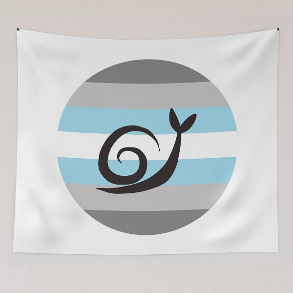 Item preview, Demiboy Minimalist Pride Snail Logo designed and sold by PrideSnails.