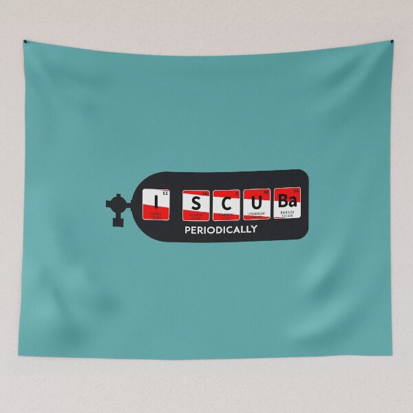 Item preview, I Scuba Periodically, on a tank silhouette with elements designed and sold by RandizzleDesign.
