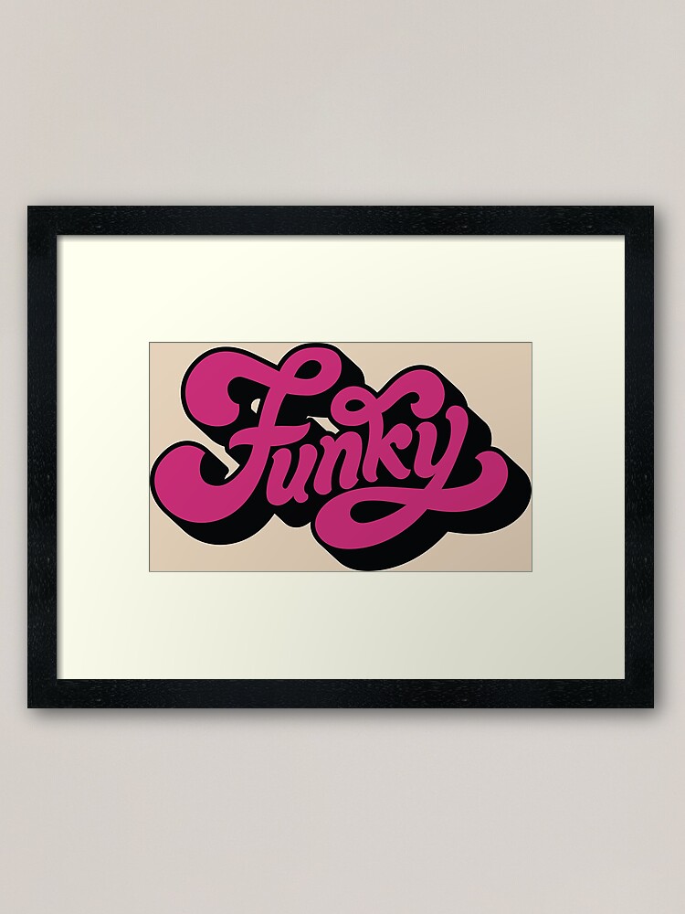 Funky Framed Art Print By Akkc Redbubble