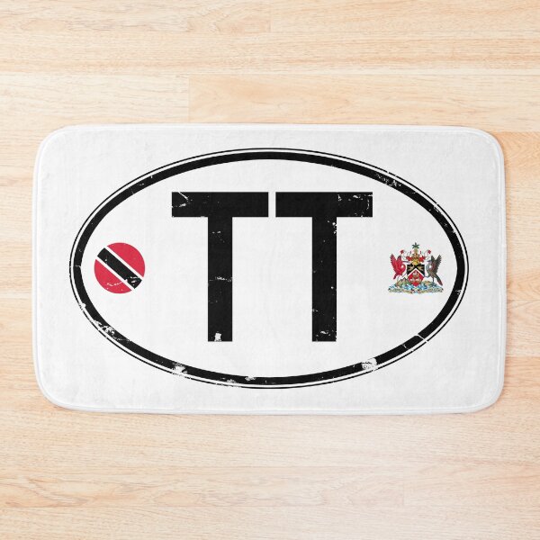 Item preview, Trinidad and Tobago Oval Country Code Decal designed and sold by rogue-design.