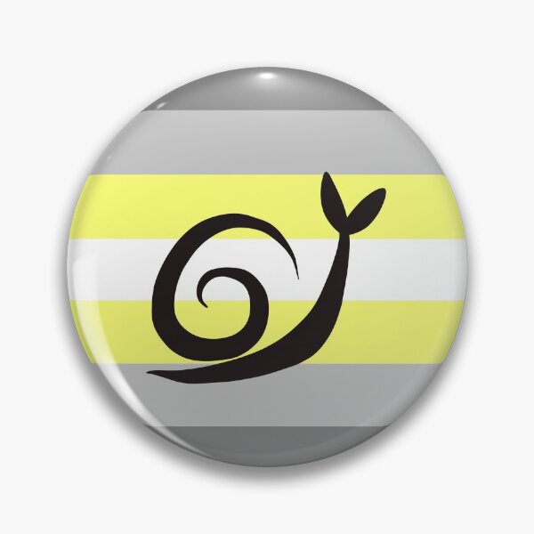 Item preview, Demigender Demienby Minimalist Pride Snail Logo designed and sold by PrideSnails.