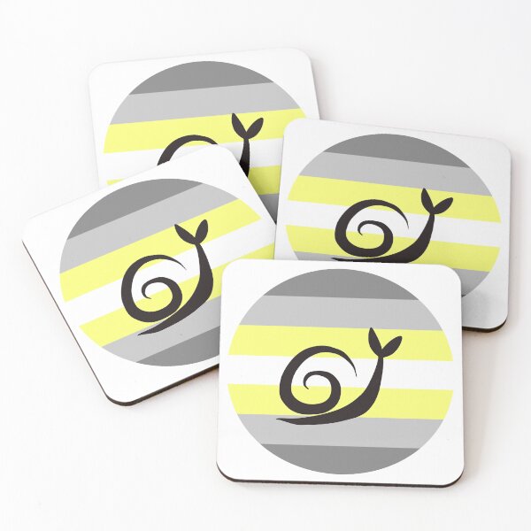 Item preview, Demigender Demienby Minimalist Pride Snail Logo designed and sold by PrideSnails.