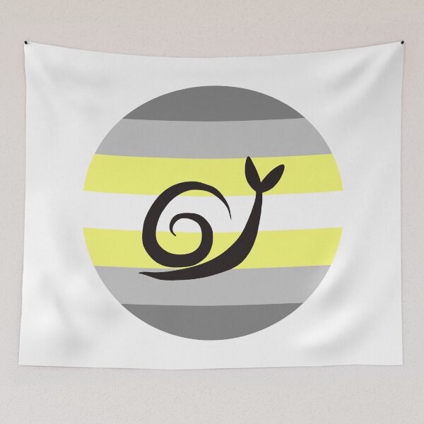 Item preview, Demigender Demienby Minimalist Pride Snail Logo designed and sold by PrideSnails.