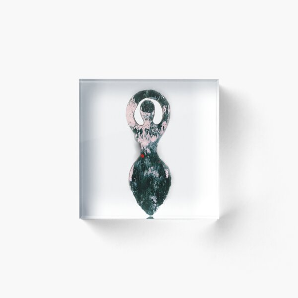 Hematitie Goddess Acrylic Block