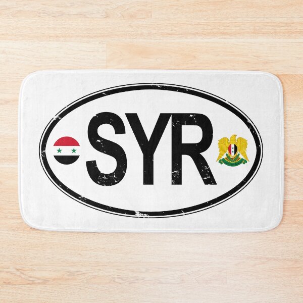 Artikelvorschau, Syrien Oval Country Code Aufkleber entworfen und verkauft von rogue-design.
