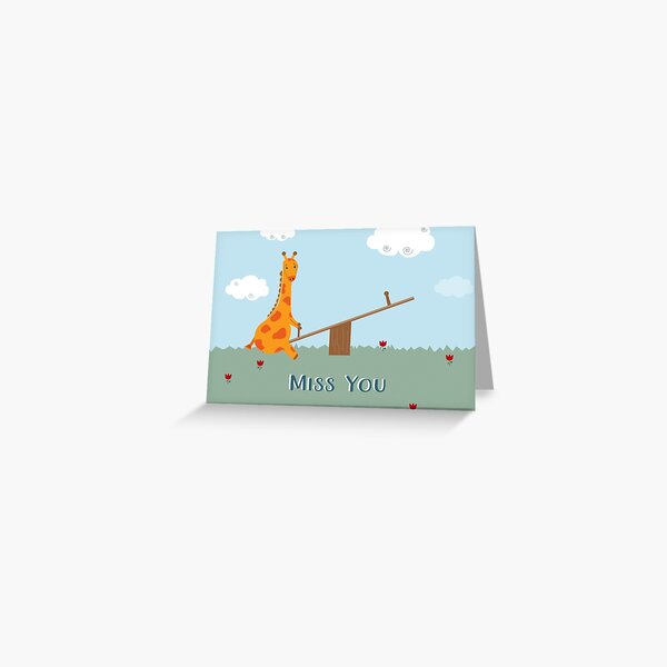 Miss You Greeting Card