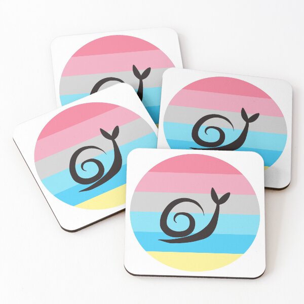 Item preview, Genderflux Minimalist Pride Snail Logo designed and sold by PrideSnails.