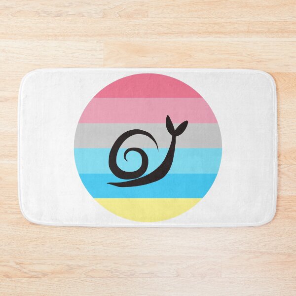 Item preview, Genderflux Minimalist Pride Snail Logo designed and sold by PrideSnails.