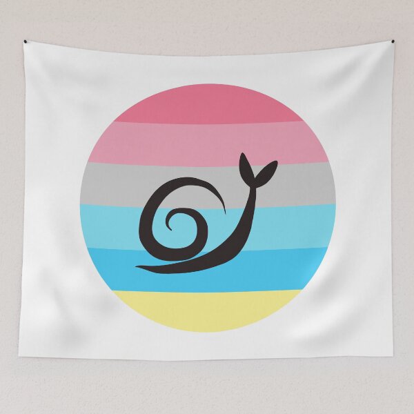 Item preview, Genderflux Minimalist Pride Snail Logo designed and sold by PrideSnails.