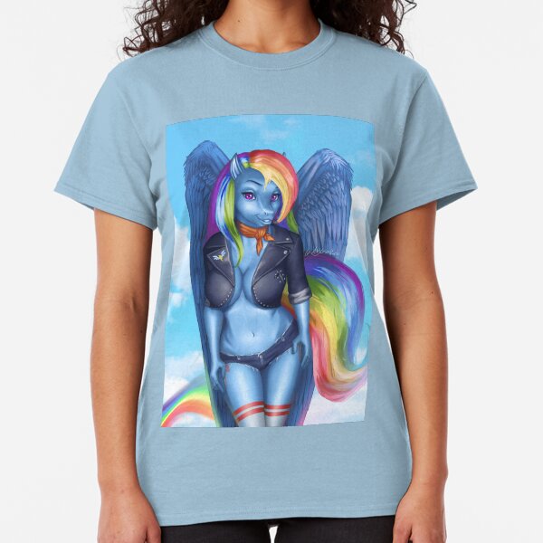 Rainbow Sporty Anthro Classic T-Shirt
