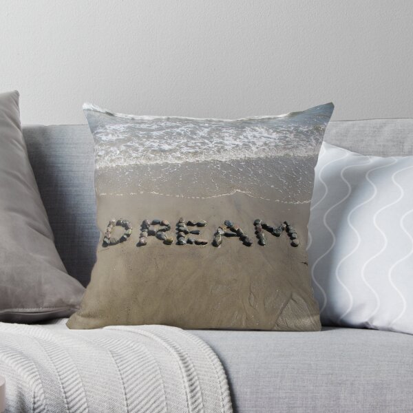 Dream Beach Wish Throw Pillow