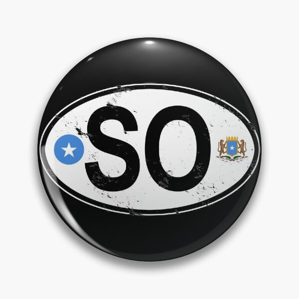 Artikelvorschau, Somalia Oval Ländercode Aufkleber entworfen und verkauft von rogue-design.