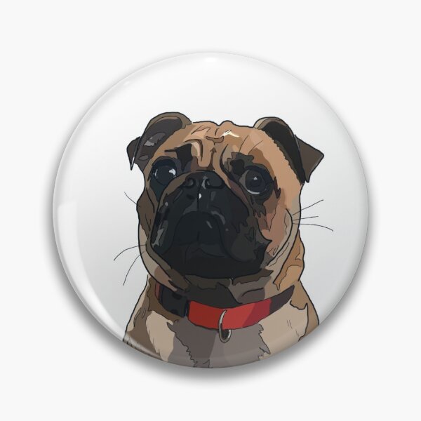 Item preview, Rudy the pug  designed and sold by Kaylen Dailey.