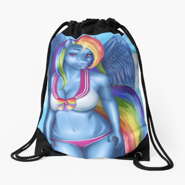 Sailor Rainbow Anthro Drawstring Bag