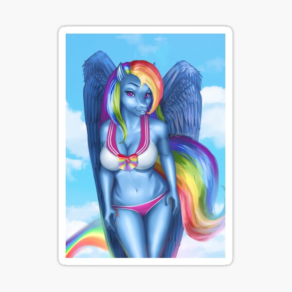 Sailor Rainbow Anthro Sticker