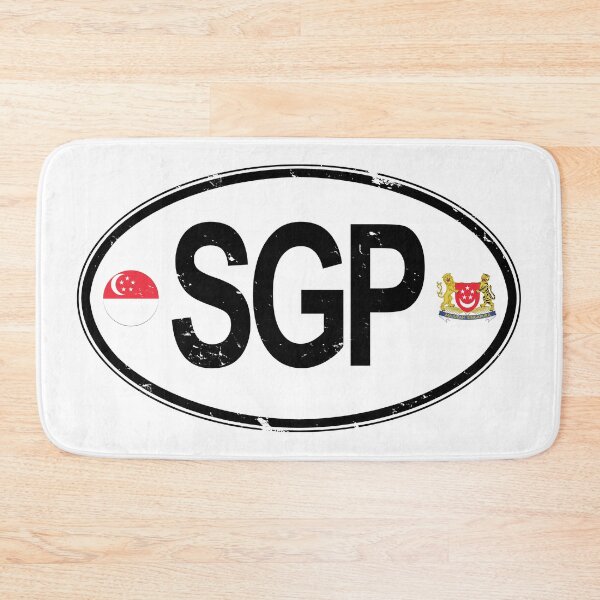 Item preview, Singapore Oval Country Code Decal designed and sold by rogue-design.