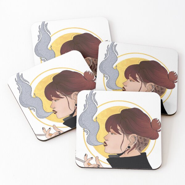 Item preview, Smoking girl designed and sold by tardisgrump.