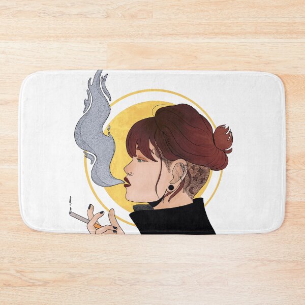 Item preview, Smoking girl designed and sold by tardisgrump.