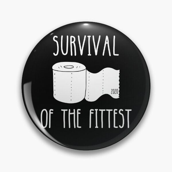 Item preview,  Survival of the Fittest - Toilet paper crisis black T-shirt designed and sold by DebbieT68.