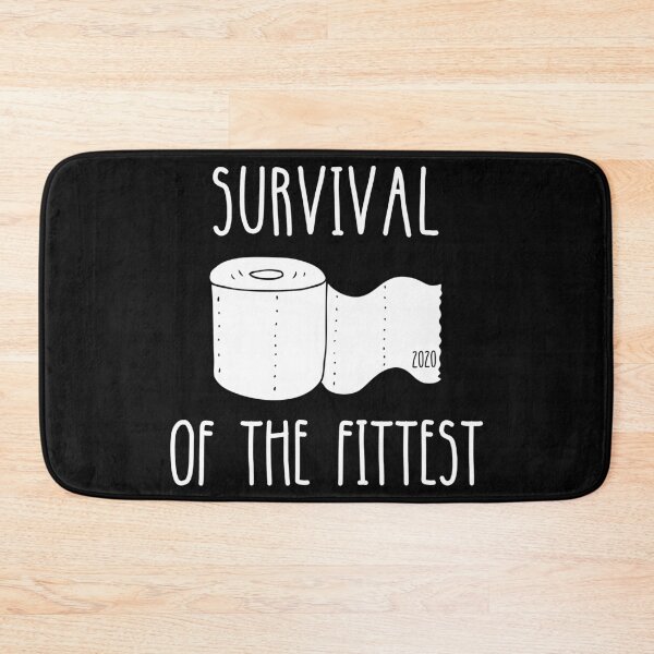Item preview,  Survival of the Fittest - Toilet paper crisis black T-shirt designed and sold by DebbieT68.