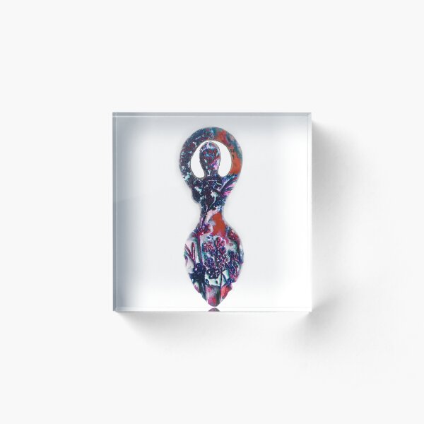 Flora Goddess of Flowers Acrylic Block