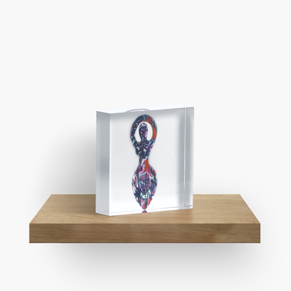 Flora Goddess of Flowers Acrylic Block