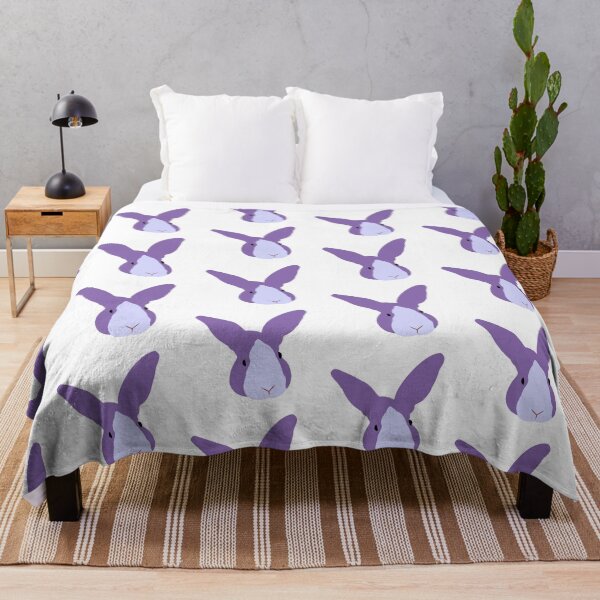 Item preview, Monochromatic Minimalist Purple Dutch Bunny Illustration designed and sold by ef designs co.