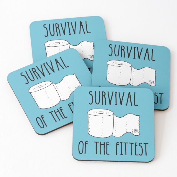 Item preview, Survival of the Fittest - Toilet paper crisis T-shirt designed and sold by DebbieT68.