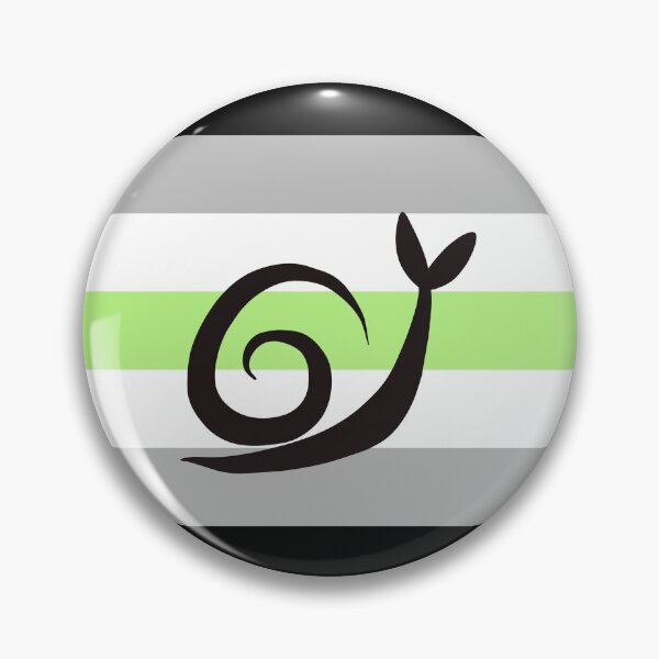 Item preview, Agender Minimalist Pride Snail Logo designed and sold by PrideSnails.