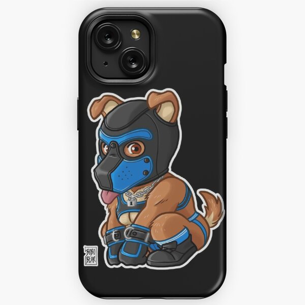 PLAYFUL PUPPY - BLUE MASK - BEARZOO SERIES iPhone Tough Case