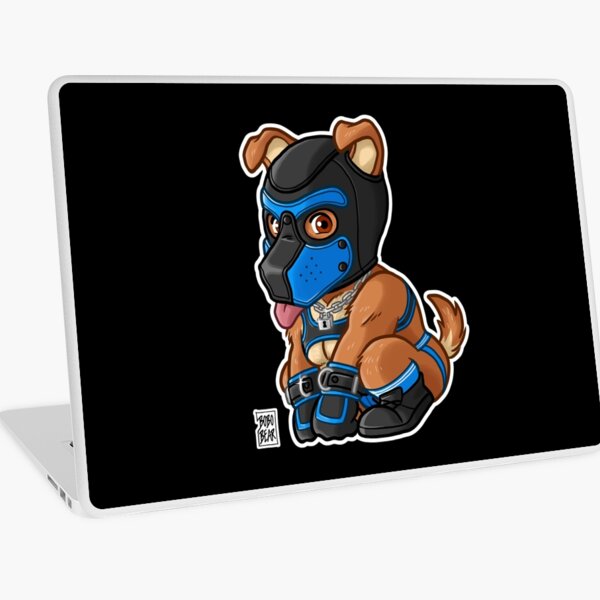 PLAYFUL PUPPY - BLUE MASK - BEARZOO SERIES Laptop Skin