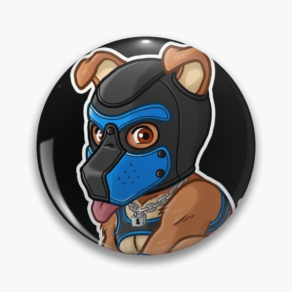 PLAYFUL PUPPY - BLUE MASK - BEARZOO SERIES Pin