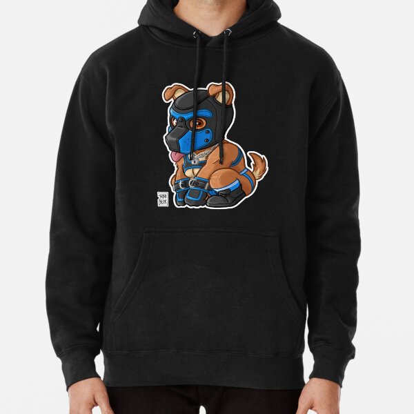PLAYFUL PUPPY - BLUE MASK - BEARZOO SERIES Pullover Hoodie