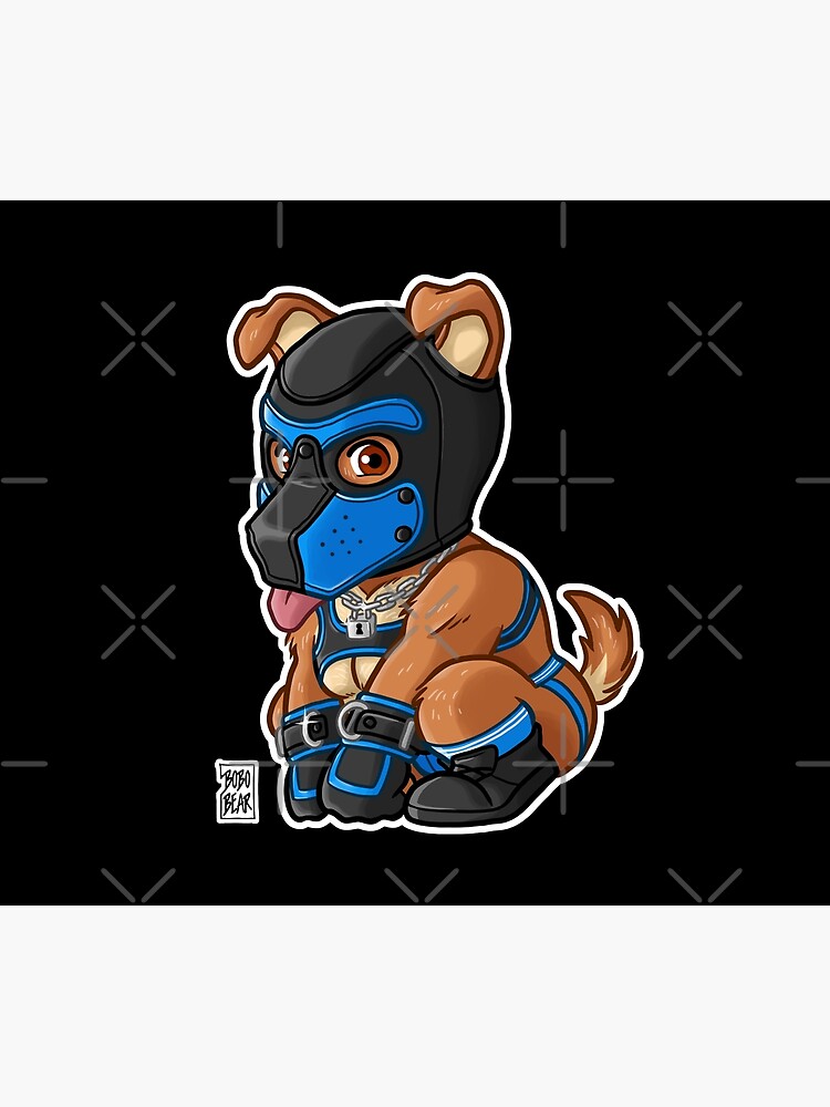 PLAYFUL PUPPY - BLUE MASK - BEARZOO SERIES by bobobear