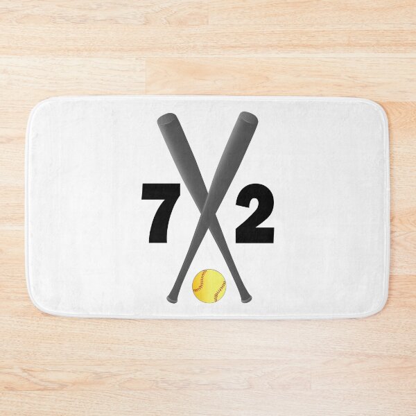 Item preview, Softball number 72 - seventy two with bats and ball designed and sold by AllShirts21.