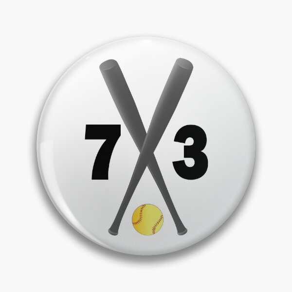 Item preview, Softball number 73 - seventy three with bats and ball designed and sold by AllShirts21.