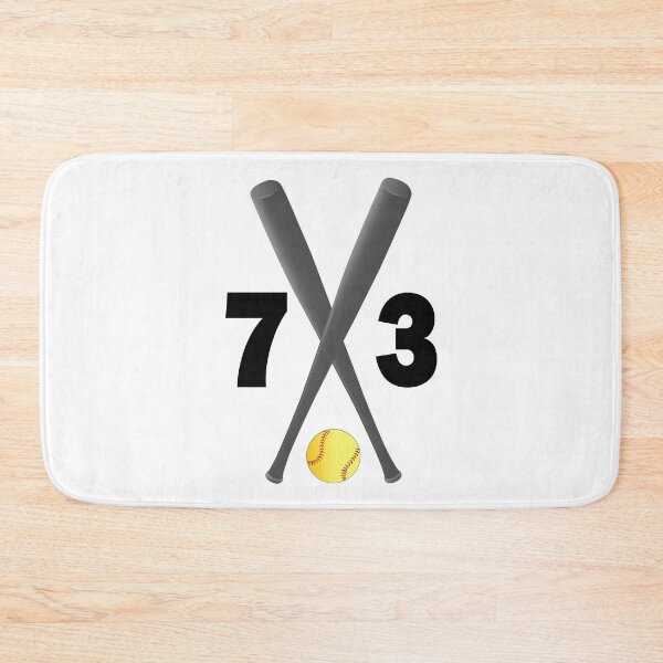 Item preview, Softball number 73 - seventy three with bats and ball designed and sold by AllShirts21.
