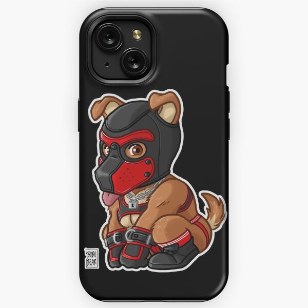 PLAYFUL PUPPY - RED MASK - BEARZOO SERIES iPhone Tough Case