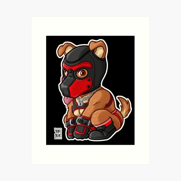 Item preview, PLAYFUL PUPPY - RED MASK - BEARZOO SERIES designed and sold by bobobear.