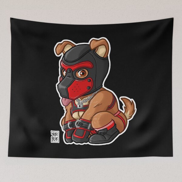 Item preview, PLAYFUL PUPPY - RED MASK - BEARZOO SERIES designed and sold by bobobear.
