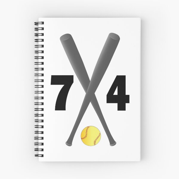 Item preview, Softball number 74 - seventy four with bats and ball designed and sold by AllShirts21.
